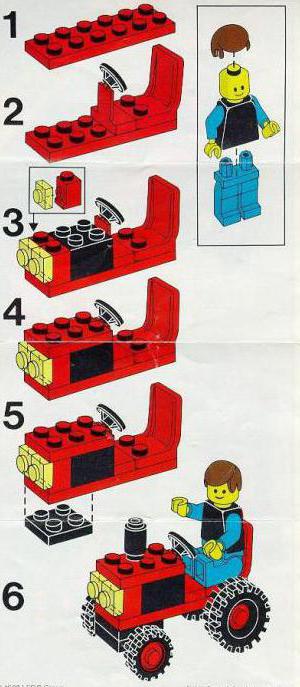 hvordan å lage en traktor ut av lego