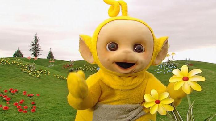 Hva er navnene på teletubbies i den populære tegneserien?