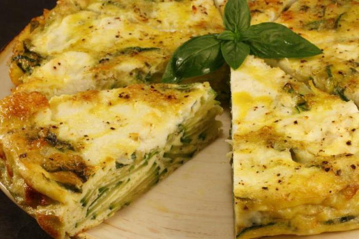 Frittata med courgette: oppskrifter