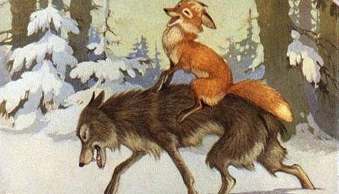 Eventyr "The Fox and the Wolf": eventyranalyse