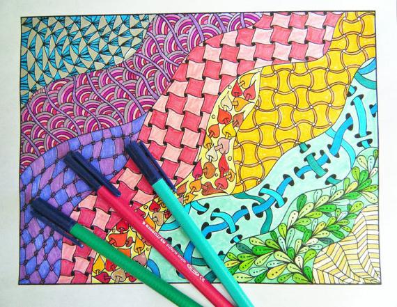 Zentangle og Doodling: Patterns