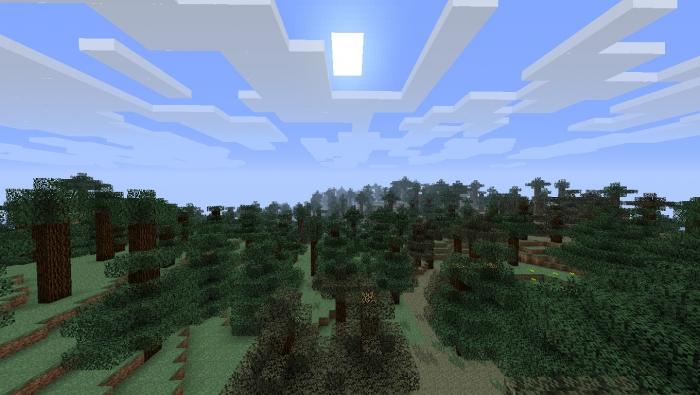Minecraft overlevelse i skogen