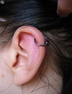 Ørebrusk piercing