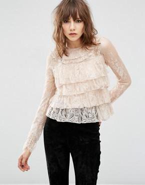 Layered Guipure Blouse