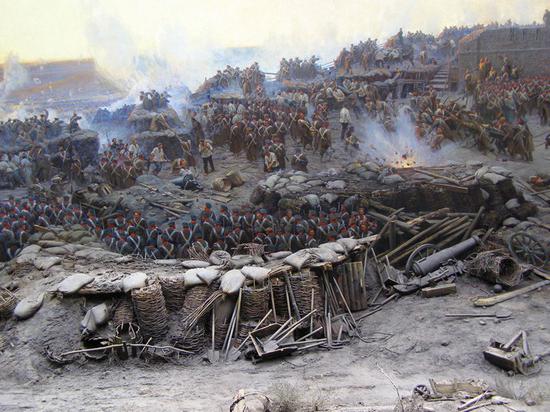 diorama forsvar av Sevastopol