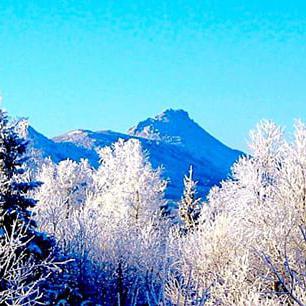 Mount Taganay. Høyde på Taganay fjellet