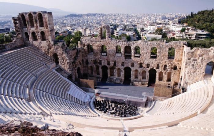 Akropolis som den eldste delen av Athen