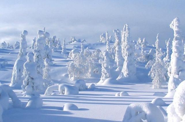 Finland. Lappland og nordlys