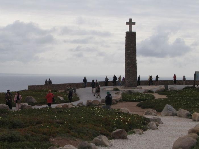 Portugal. Cape Roca - den vestlige kanten av Eurasia