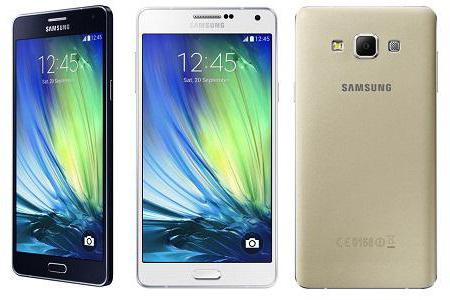 Samsung Galaxy A7: anmeldelser. 